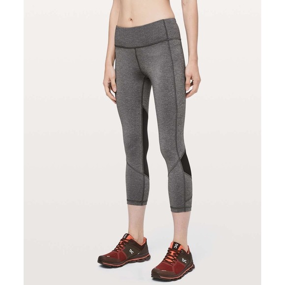 Lululemon Pace Rival Crop 22" Leggings Black Size 8 Women's $88 Retail - Picture 2 of 14